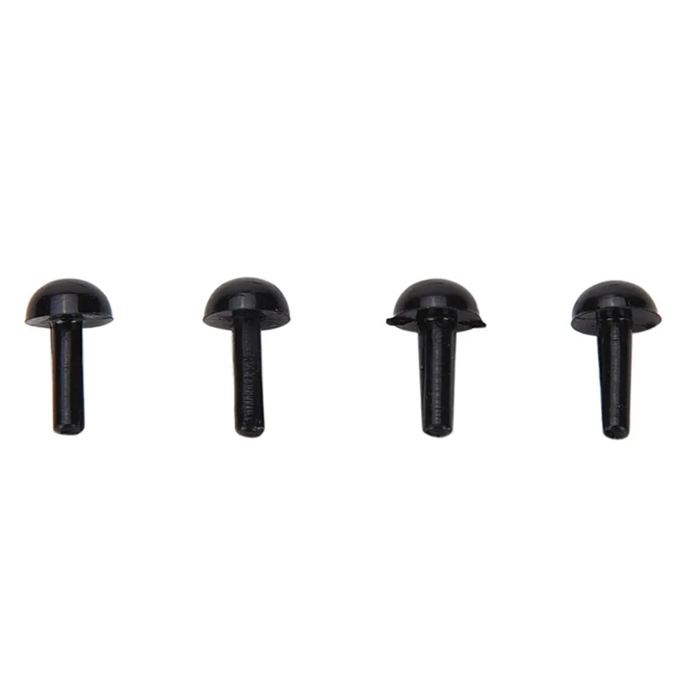 

MINIFRUT 100 Pcs Black Plastic Safety Eyes Toy for Teddy 3 mm/4 mm/5 mm/6 mm Bear Doll Accessories Animal Making DIY Craft