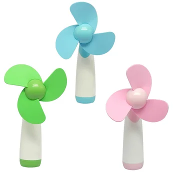 

Vococal Mini Handheld Fan Cooler Handheld Mini Desk Fan ABS Portable Flower Electric Battery Cooling Fan For Office Outdoor