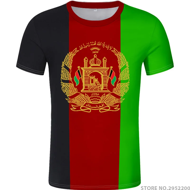 Maglietta Afgana Nome Personalizzato Gratuito Numero Afg Slam Afghanistan T-Shirt Araba Pashto Persiano Stampa Islamica Testo Foto Bandiera Abiti Af