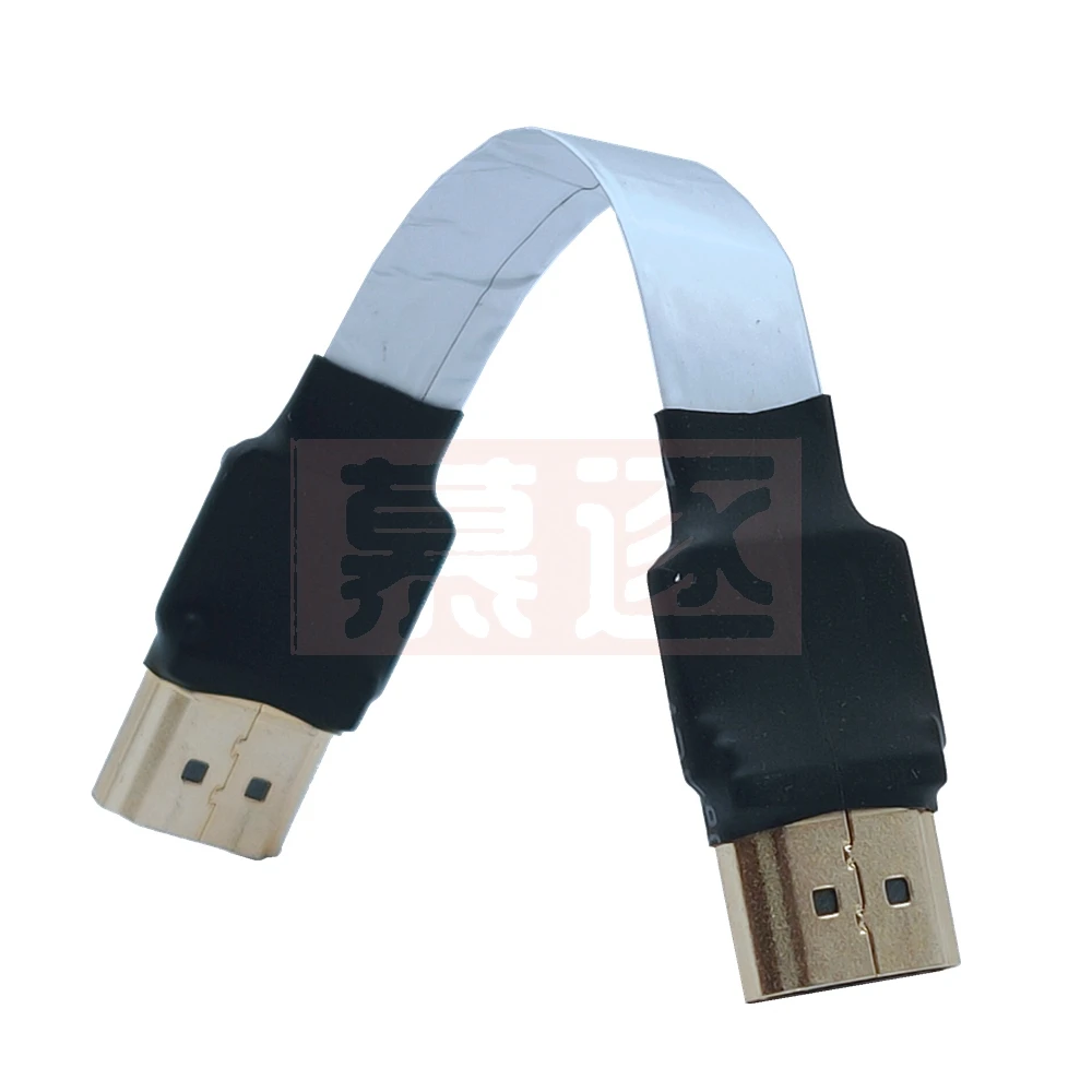 Micro Mini HDTV-Male 90 Degree Connector Flexible Flat Ribbon Cable for FPV Drones, Gopro, DSLRs, and Gimbal Kits Description Image.This Product Can Be Found With The Tag Names Computer Cables Connecting, Computer Peripherals, Fpv micro mini hdtv, PC Hardware Cables Adapters