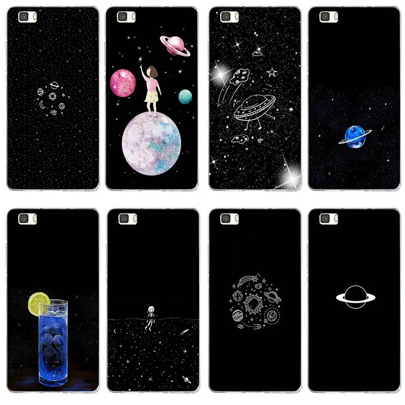 Starry Sky Planet Light Soft Cases for Huawei Honor 4C 5A 5C 5X 6 6C 7 7A 7C 8 8C 8S 9 10i 20i V8 V10 Lite Pro |