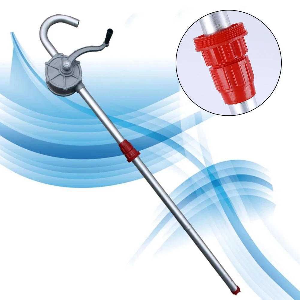 

Garage Drum Pumps Hand Crank Easy Use Aluminum Alloy Fuel Oil Gas Tool Rotary Industrial Multifunction Kerosene Heavy Duty