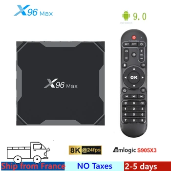 

Android 9.0 X96 Max plus Smart TV Box Amlogic S905X3 neo tv pro OTT TV support IPTV French Europe arabic USA Dutch m3u 8K Box