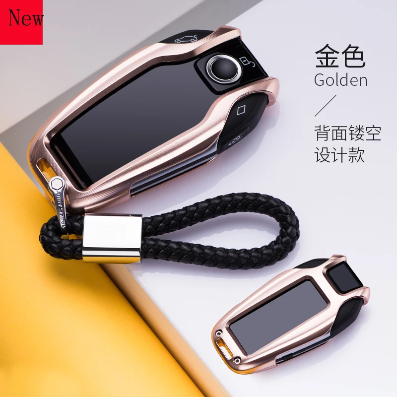 

High-Quality Aluminium Alloy Lcd Car Smart Key Case Cover for BMW X7 730li 740x 5 Series 530 6 Series GT X3 Car Accessories