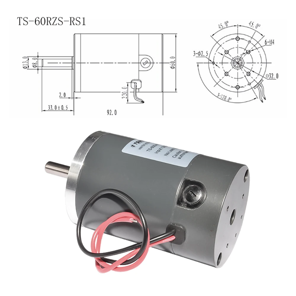 DC Permanenr магнитом, работающий от постоянного тока 12V 24V высокое Скорость Диаметр 38/50/60 мм 2000/3000/4000/5000 об/мин высокое качество щетки мотора постоянного тока для "сделай сам"