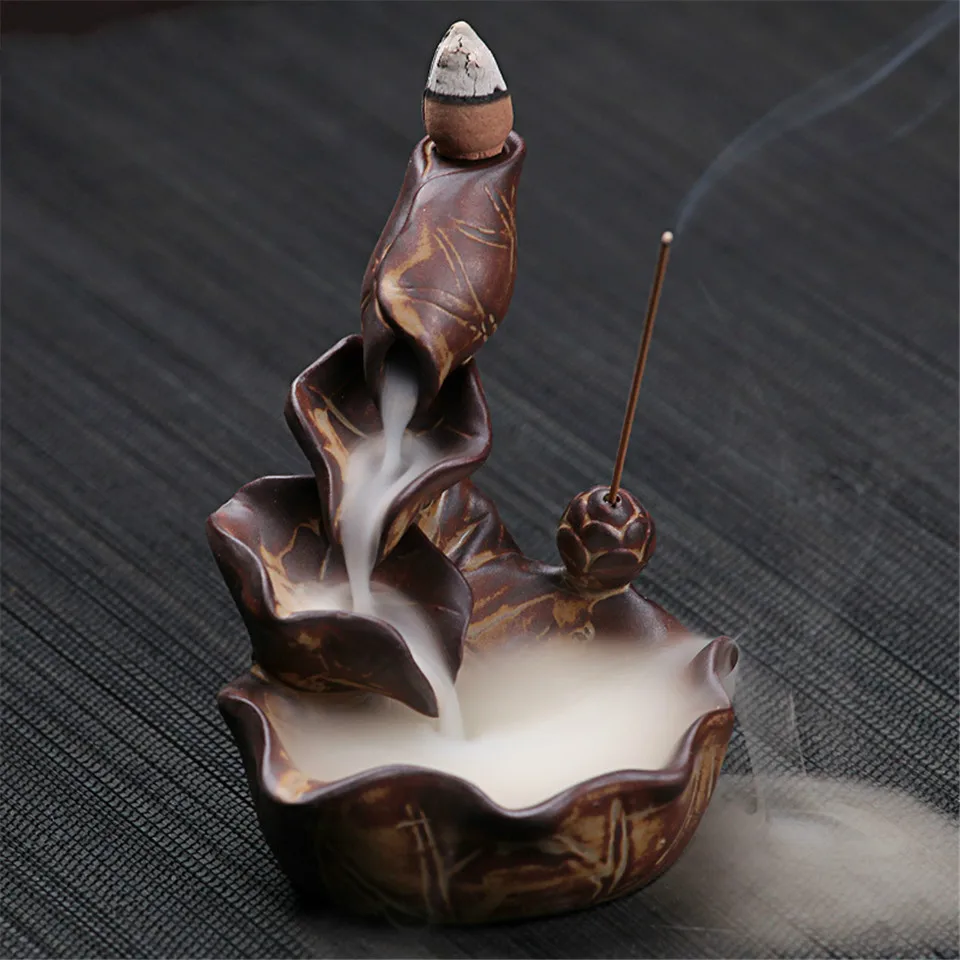 Lotus Backflow Incense Burner 3
