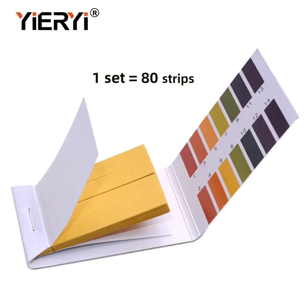 Yieryi 20 Set Ph Test Strips 80 Strips Full Ph Meter Ph Controller 114st Indicator Litmus Paper