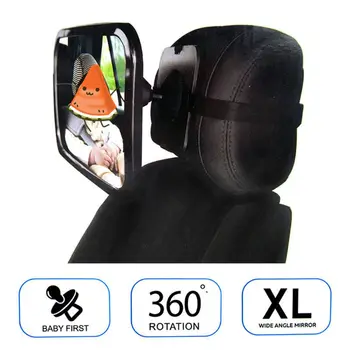

Baby Car Mirror Car Safety View Back Seat Mirror Baby Facing Rear Ward Infant Care Square Safety Kids Monitor