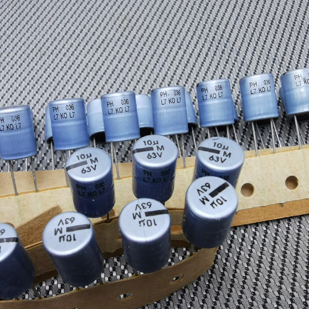 NEUE VISHAY BC PH 036 KO 10UF 63V 10UF/63V wasser blau silber aluminium shell audio PH 116 63V10UF KO036 63V 10UF – Detail 1