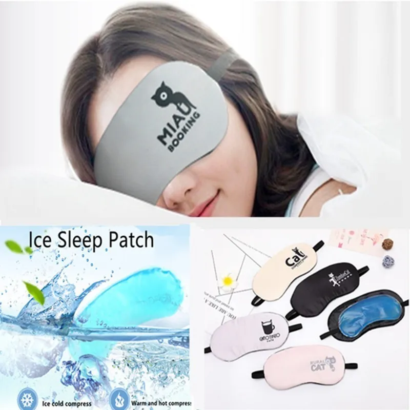 

Cold Cooling Ice Eye Mask Stress Relaxing Relief Sleeping Blindfold Cartoon Sleep Eye Ice Glasses Sleeping Mask