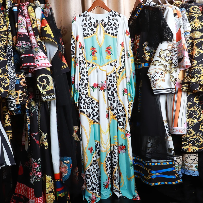 VERDEJULIAY Runway дизайнерское платье женское роскошное осенне-летнее Новое модное Леопардовый цветок с принтом Длинное Элегантное платье