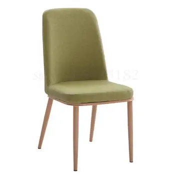 

Nordic Dining Chair Modern Simple Home Restaurant Stool Back Chair Negotiate Nail Cafe Iron Chair