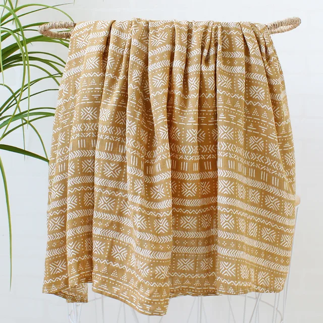 60*60cm Muslin Bamboo Cotton Baby Blanket Baby Newborn Blankets Newborn Swaddle Wrap Burp Cloths Towel Pielucha dropshipping Tribe