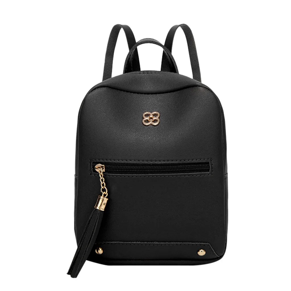 Mini Backpacks Ladies New Fashion Women Shoulders Small Solid Backpack