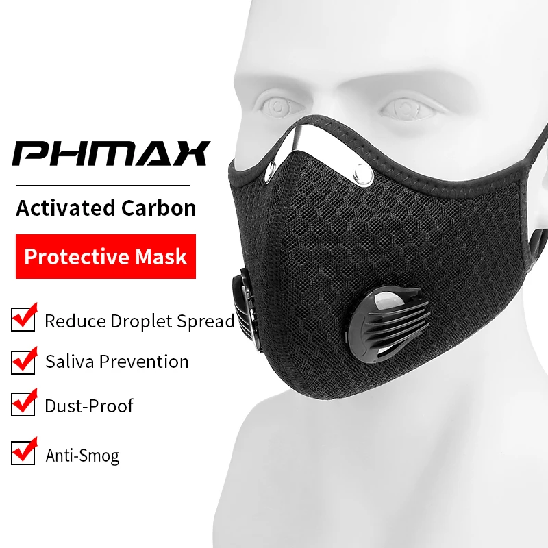 PHMAX дышащая сетчатая маска с ушной петлей велосипедная для лица Спортивная