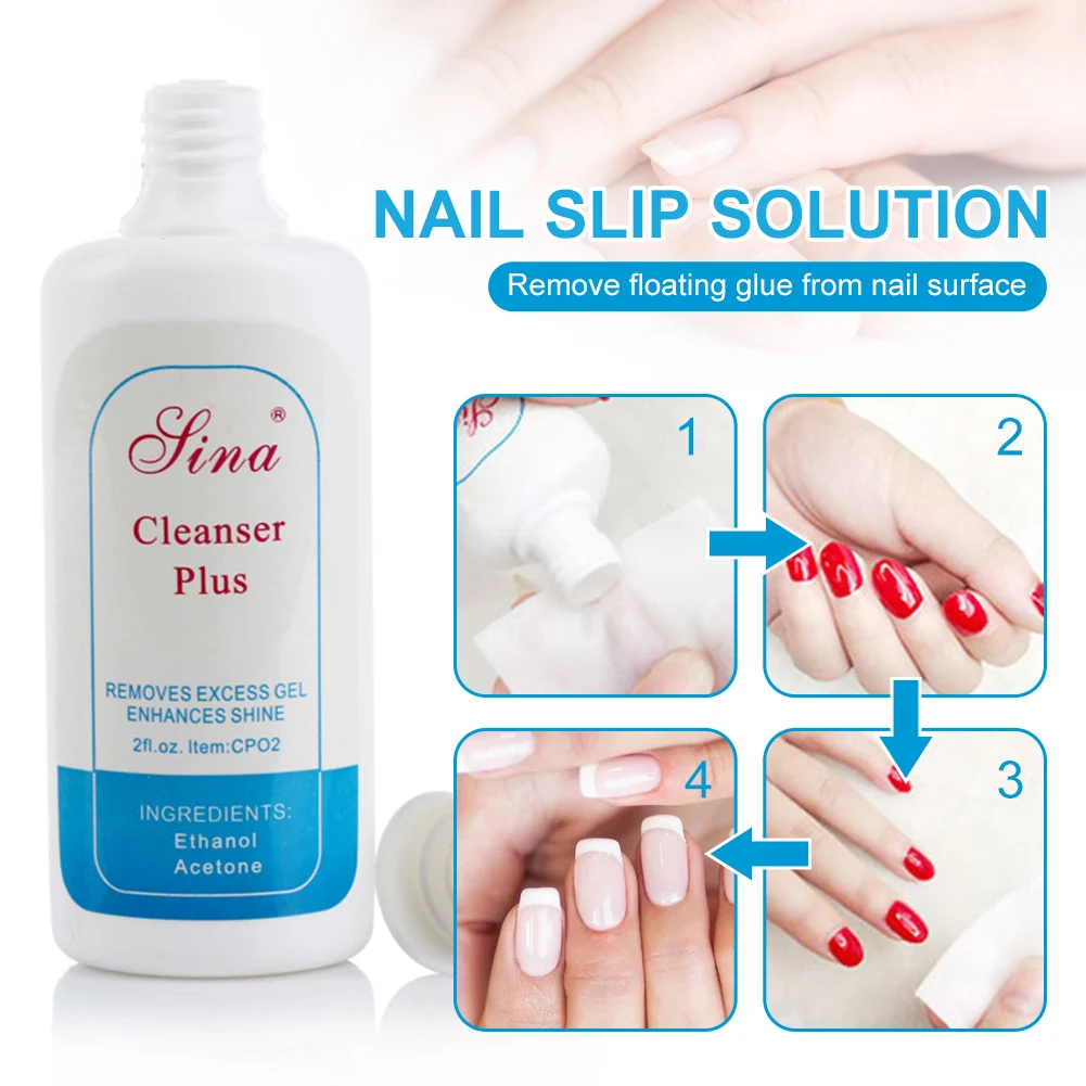 60ml Nail Gel Cleanser Plus Remover Slip Solution Nail Art Surface