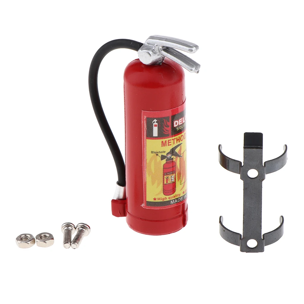 Miniature Simulation Plastic Fire Extinguisher, 1:10 Scale Doll House Accessories Decoration