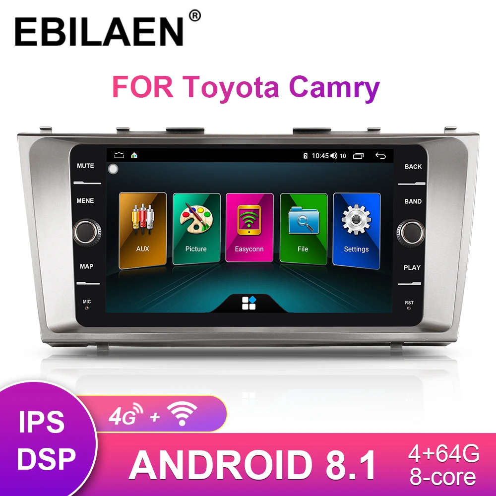 Автомобильный Радио мультимедийный плеер для Toyota Camry 40 2006 2011 Авторадио 2Din Android gps