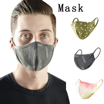 

PM2.5 Outdoor Unisex Washable Reuse Face Mask Windproof Dustproof Respirator Mouth Mask Protection Printing Face Mouth Mask