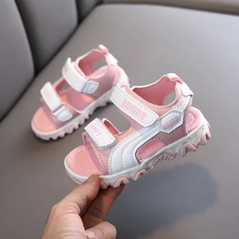 

2020 Summer Kids Shoes Brand Open Toe Toddler Boys Beach Sandals Orthopedic Sport Leather Baby Girls Sandals Leisure Kids Shoes