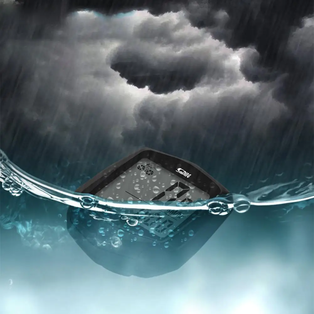 1pc Bike Computer With LCD Digital Display Waterproof Bicycle Odometer Speedometer Cycling Stopwatch Riding Accessories Tool