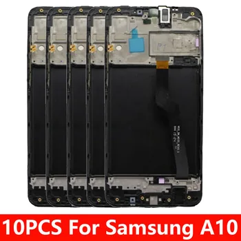 

10pcs/Lot LCD For Samsung Galaxy A10 A105 A105F SM-A105F LCD Display Touch Screen replacement Digitizer Assembly with Frame