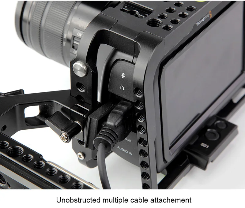 Lanparte Quick Release BMPCC 6 K/4 K клетка для камеры с Manfortto 501 пластина для Blackmagic Pocket cinema аксессуары для камеры