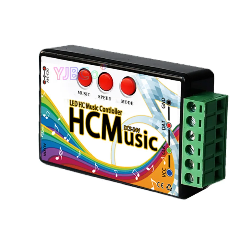 

Full color SPI music controller 5V~24V WS2811 2811/1903 IC magic led strip light module point source led lamp tape controller