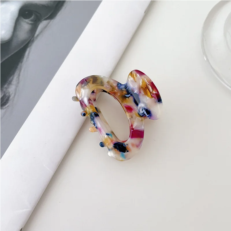 small hair clips Fashion Acetate Leopard Hair Claw Small Hair ClipsWomen Girls Barrettes Crab Hairpin Styling Clip Lady Hair Accessories Headwear ladies headbands for short hair Hair Accessories