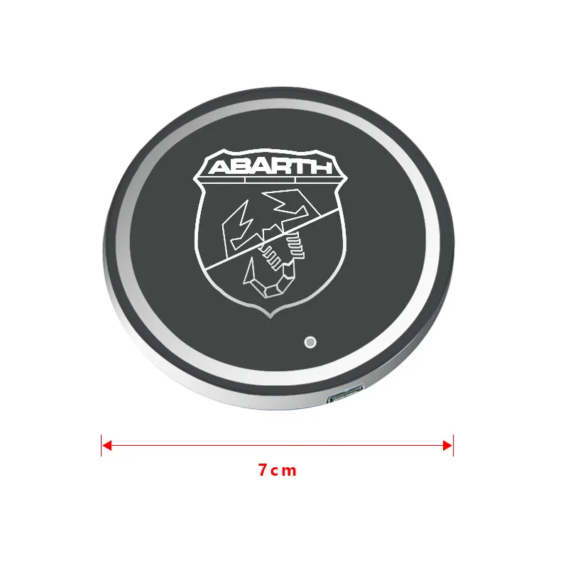 1pcs LED Car Coaster Luminous Water Cup Non-Slip Mat Car Accessories For Skoda Octavia Rapid Kodiaq Karoq Superb Fabia Kamiq