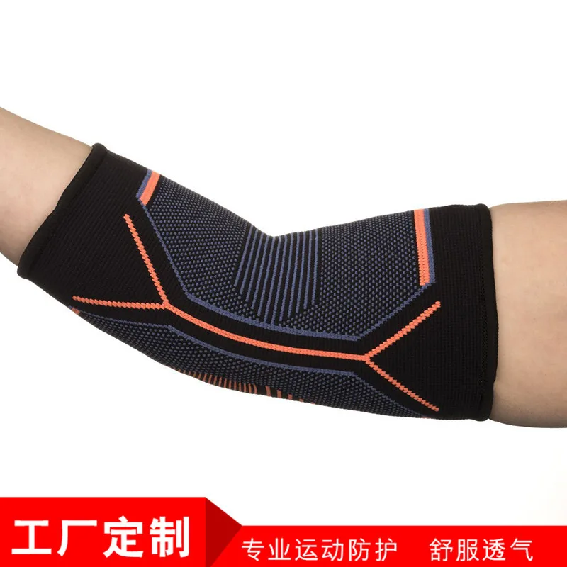 

Customizable Seamless Pressure Elbow Guard Sweat Absorbing Breathable Sport Ware Series Basketball Football Sports