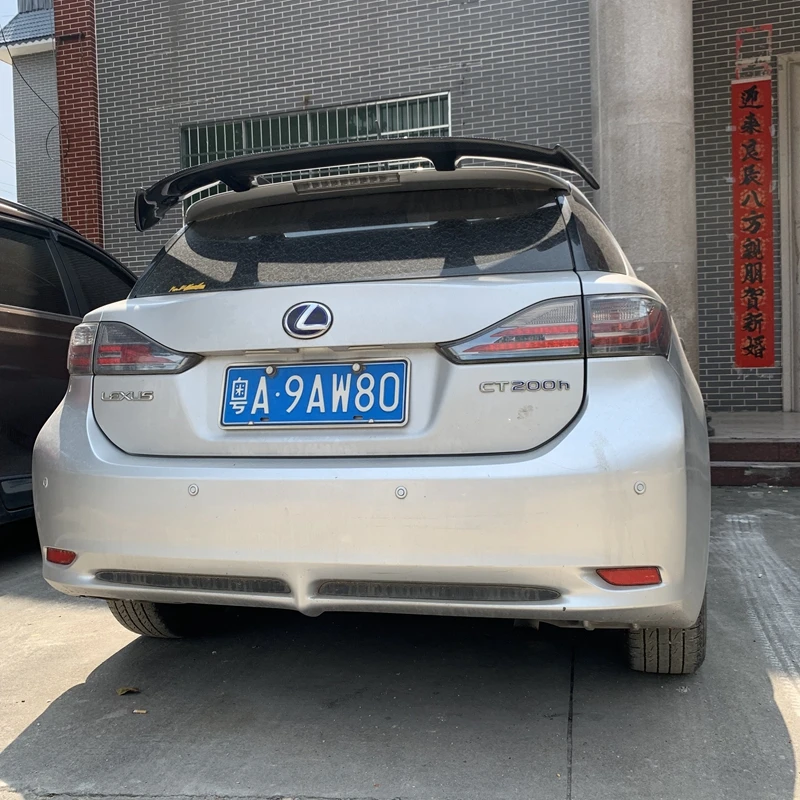 

Спойлер на крышу багажника из настоящего углеродного волокна для Lexus CT200 CT200H, все модели 2011-2011 годов, спойлер на заднее крыло