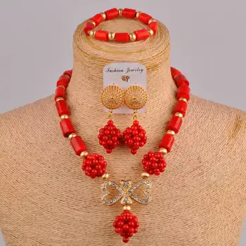 

african jewelry sets costume necklace african coral set 20C50