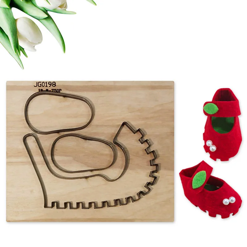 Customized cutting dies Leather Fabric Craft DIY Lace Baby Shoes Wooden Template Knife Punching Laser Cutter Dies Moulds Cutter