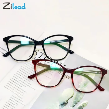 

Zilead Vintage Cat Eye Plain Glasses Large Frame Fashion Comfortable Decorative Glasses Spectacles For Women