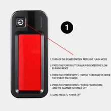 Détecteur de caméra Invisible cachée avec 12 lumières LED rechargeables, Scanner de Signal de caméra de confidentialité sans fil, Scanner d'objectif caché