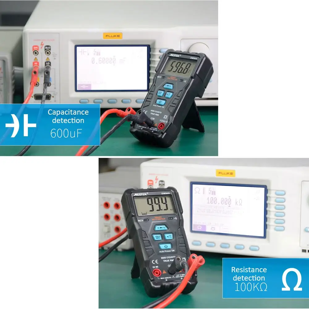 Mestek Dm90S Цифровой мультиметр высокоскоростной мультиметр автоматический диапазон тестер анти-сжигание портативный мультиметр Многофункциональный Авто