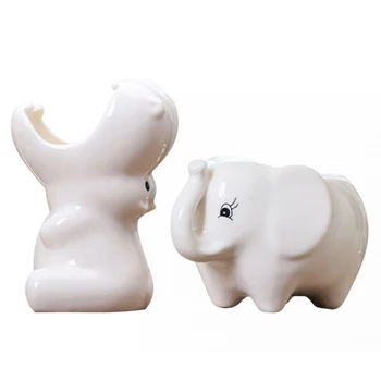 

Simple Outdoor Gardening Creative Succulent Elephant Flower Pot Ceramic Flower Pot Desktop Potted Ornaments-elephant Home Decor
