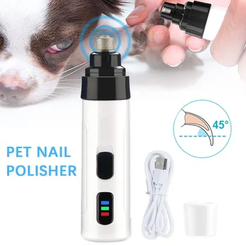 

Rechargeable Dog Nail Grinders Professional Electric Cat Nail Clippers Mute Painless Pet Paw Nail Grooming Tool Nail Cutter