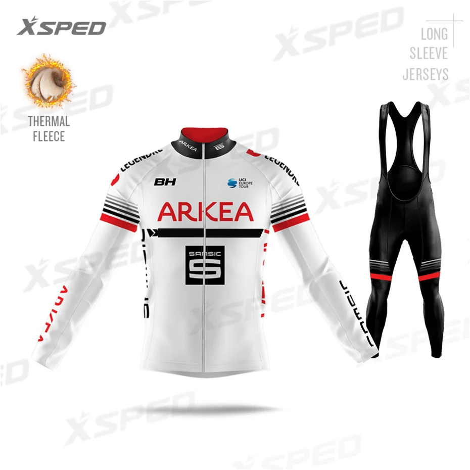 Одежда для велоспорта Pro Team зимние куртки комплект одежды с длинным рукавом AREKRING Тепловая флисовая Мужская MTB теплая Униформа Комплект Одежда для шоссейного велосипеда