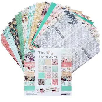 

24PCS DIY Photo Album Scrapbook Hand Account Card Making Background Paper 6IN Single-sided Pattern Paper