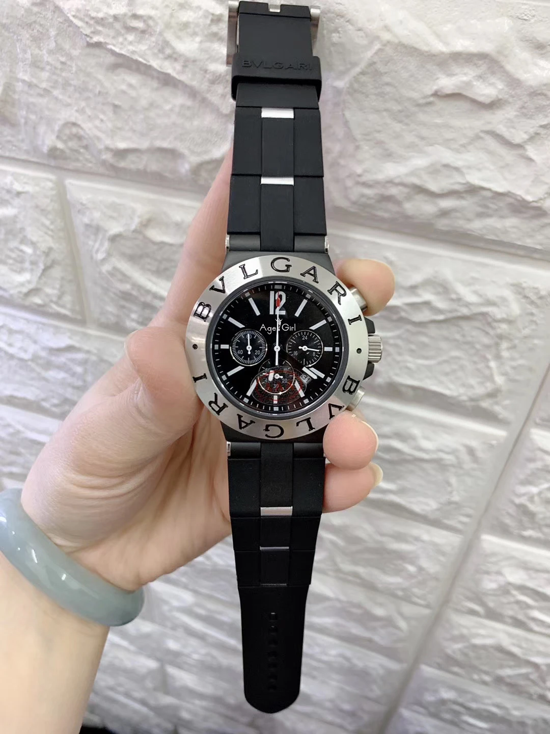 

Luxury Brand New Men Stainless Steel Watch Rose Gold Rubber Silver Bezel Black Japanese Quartz Chronograph Sapphire StopWatch