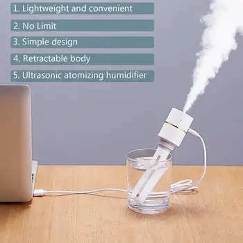 

Portable Humidifier Usb Rechargeable Humidifier Retractable Body Creative Ultrasonic Atomizing Humidifier