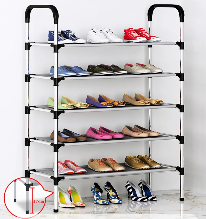 Простая Многоуровневая полка для обуви многофункциональный домашний держатель