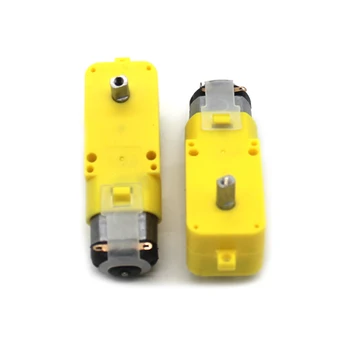 

Metal Shaft Gear Motor with Plastic & Metal Gears (Double Shaft) DC 3V-6V DIY Motor for Smart Robot Toy Car Productions TT Motor