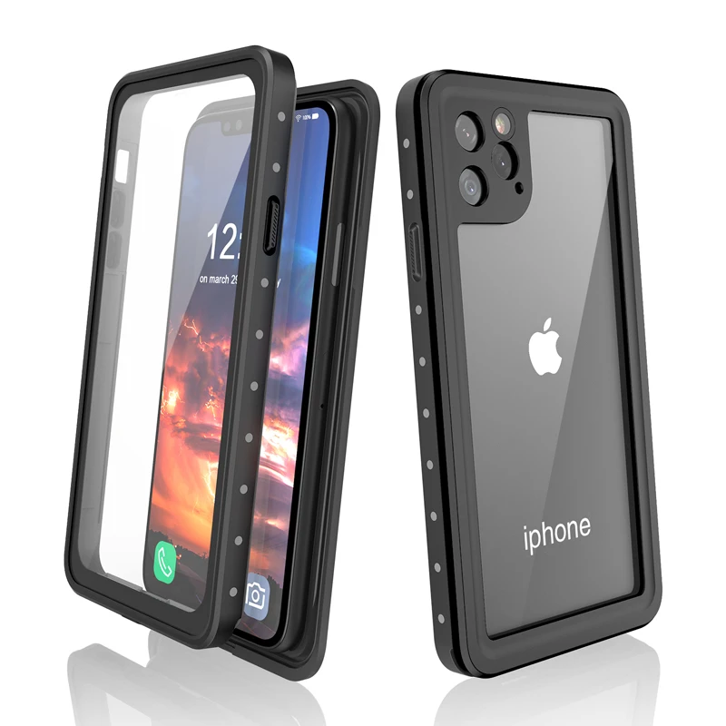 Водонепроницаемый мобильный телефон чехол для iphone11 pro Max ударопрочный XR x xs max three s