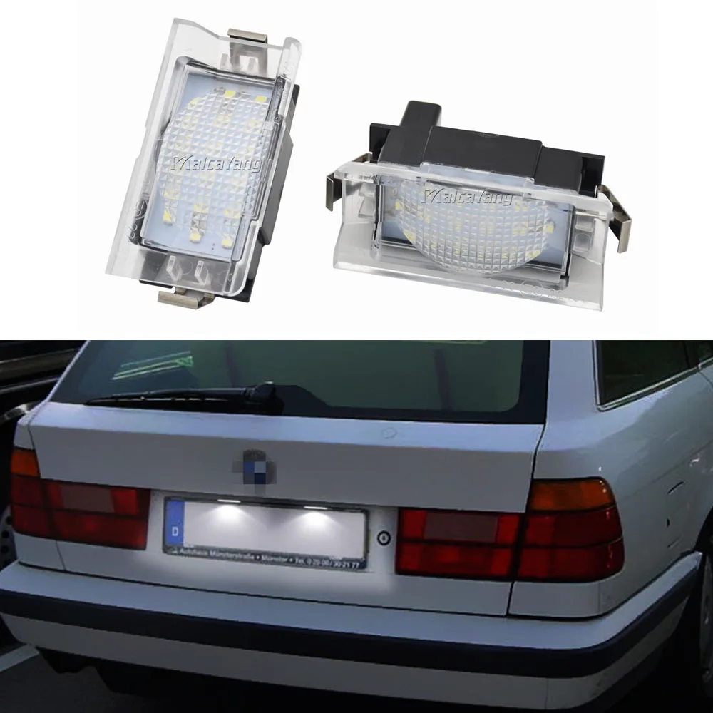 

2 шт., белый светодиод для BMW E34 Touring (универсал) 1987-1996