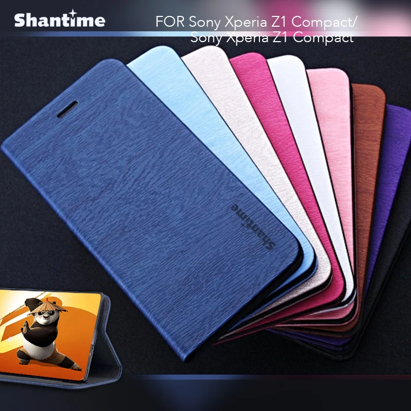 Funda de teléfono de cuero con tapa para Sony Xperia Z1, carcasa trasera de silicona para Sony Xperia Z1 Z1 Mini, carcasa de negocios|Fundas antigolpes teléfono|