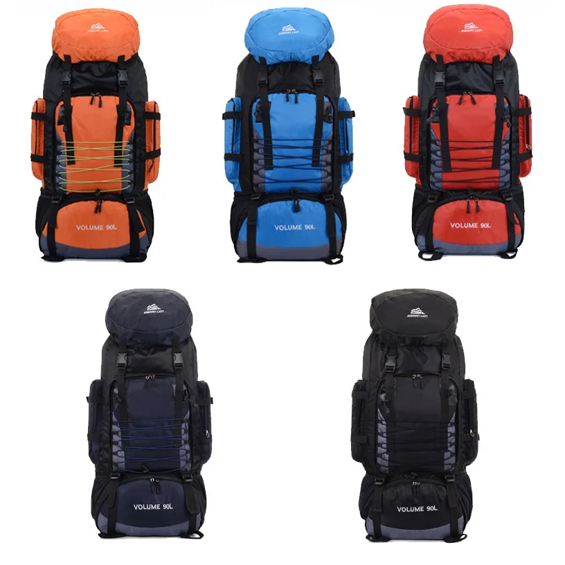 

Outdoor Camping Backpack Large Capacity 90L Soft Back Hiking Backpack
