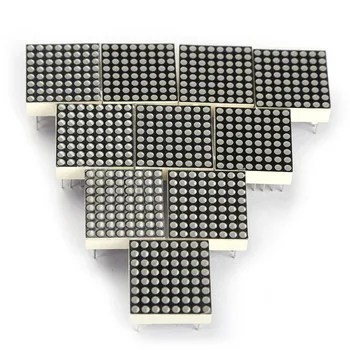 

LED Dot Matrix Display Module Red 3mm 16 Pin 8x8 Common Anode SGA998